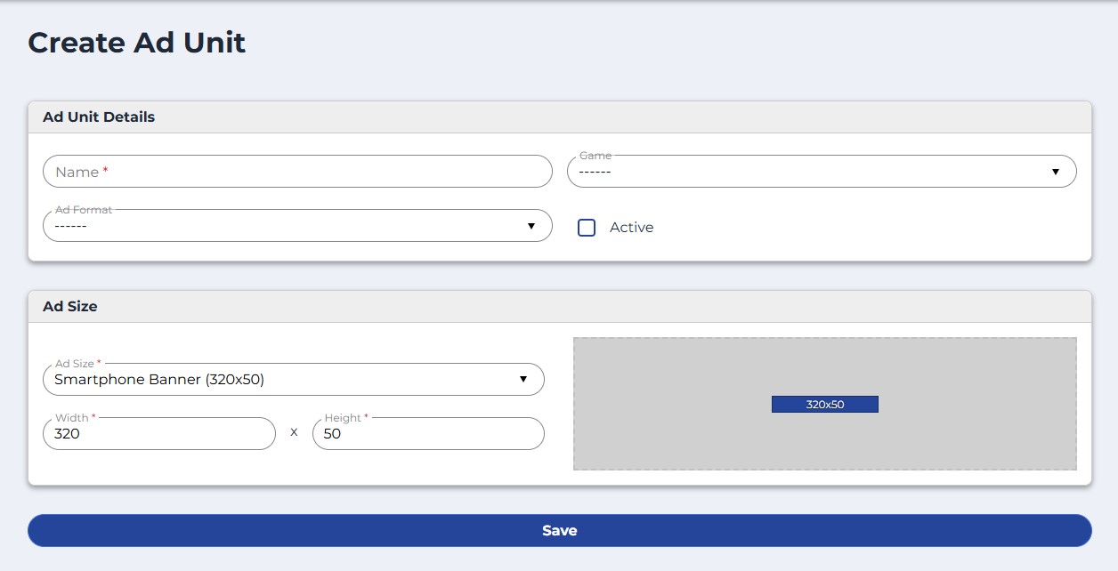 Creating Ad Units